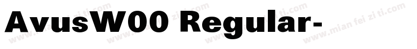 AvusW00 Regular字体转换